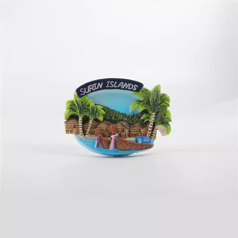 Professional Manufacturer of 3D Hand-Painted Resin Refrigerator Magnets, Export to Thailand as Tourist Souvenirs, Hand-Painted Refrigerator Magnets