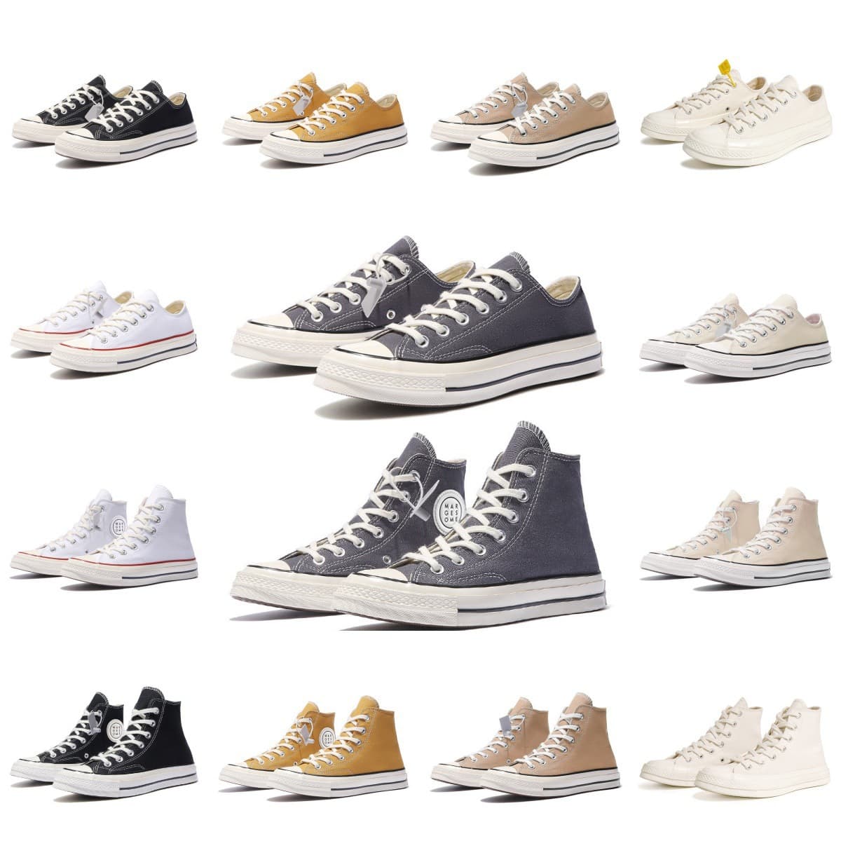 Putian Meiqi Converse 1970s Classic High and Low Canvas Shoes for Men and Women, Spring New Flat Casual Shoes