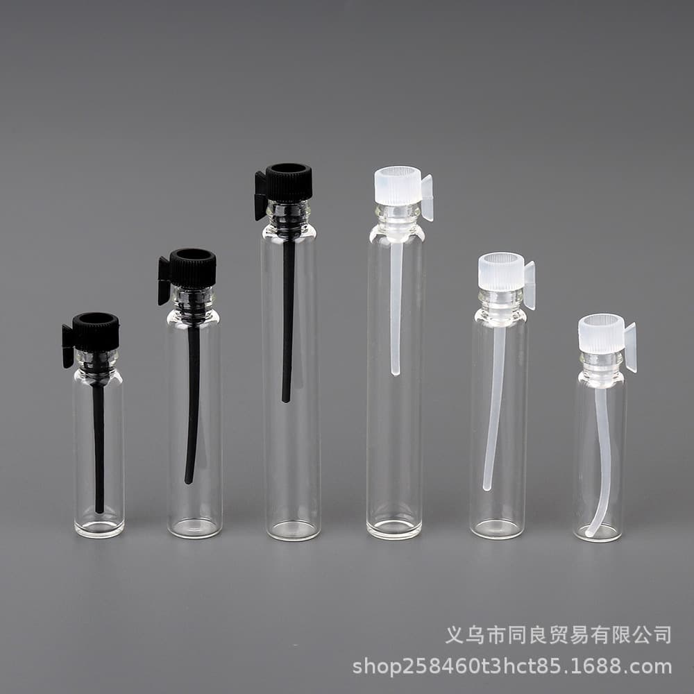 Perfume essential oil sample dispensing bottle, sample glass bottle, test tube, transparent glass bottle, trial drop stick bottle, factory direct sale