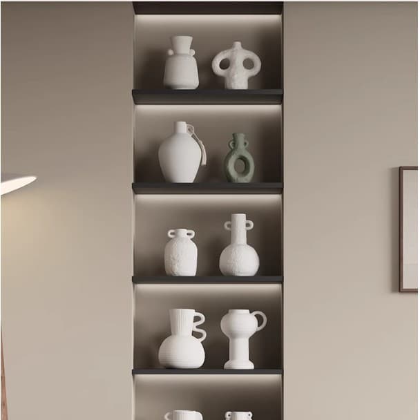 Yibeizi Wabi-Sabi Style Zen Bookcase Display Home Decoration Homestay Niche Vintage Retro Ceramic Vase Decoration