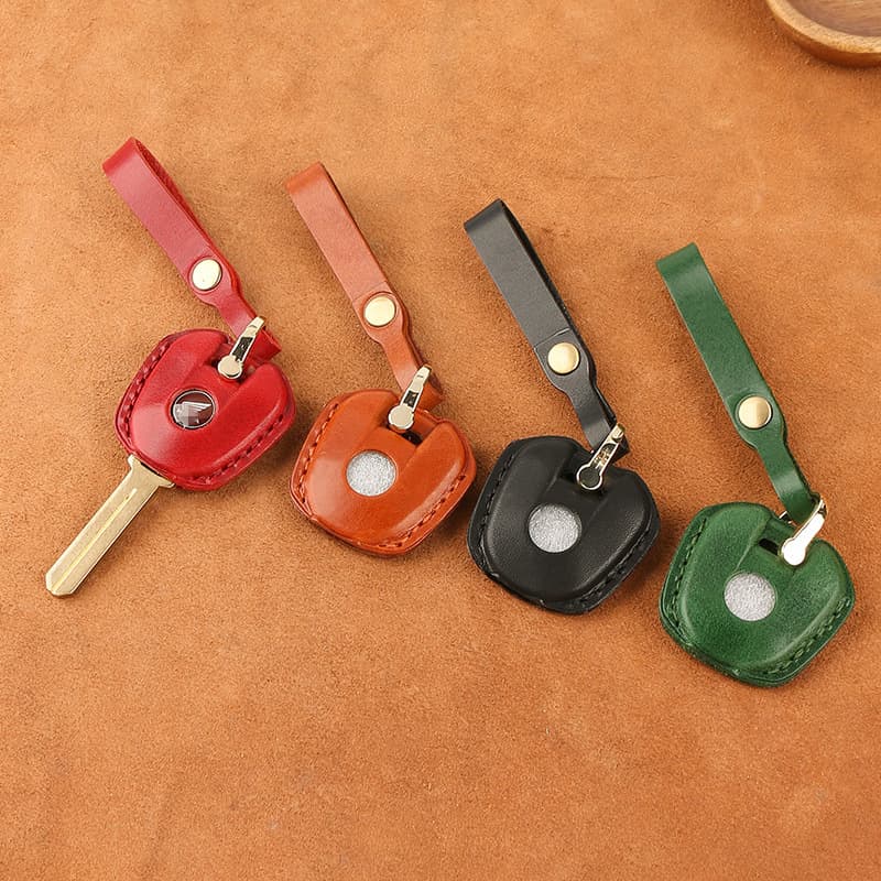 Handmade Leather Key Cover for Honda Motorcycles Suitable for CBR650 CB500 NC750 Motorcycle Key Case Key Holder