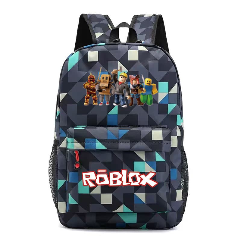 New cross-border hot-selling roblox game peripheral school bag cartoon backpack backpack, custom made with pictures, drop shipping