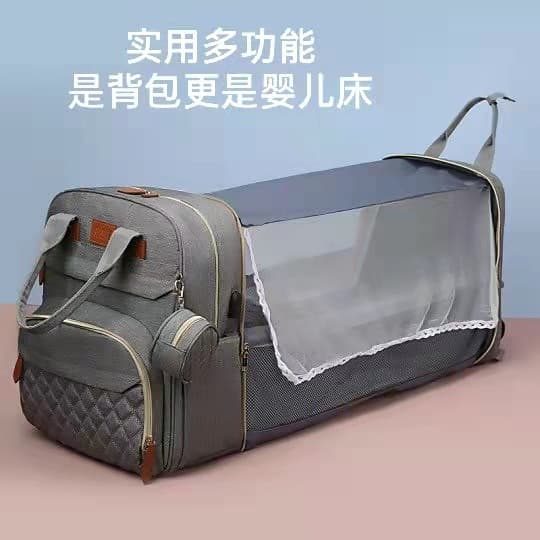 Amazon's hottest maternal and infant bag, crib, travel, multi-functional postpartum backpack, large-capacity backpack to carry breast milk