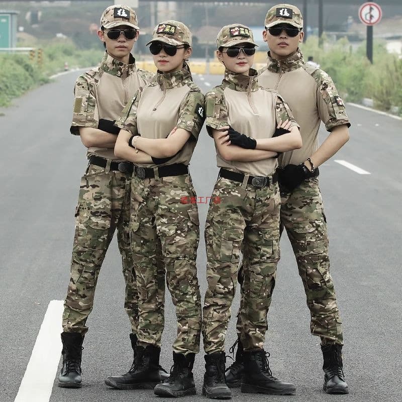 Outdoor Night Camo Frog Suit Men's Tactical Training Suit Instructor Set 511CS Abrasion-Resistant Training Pants