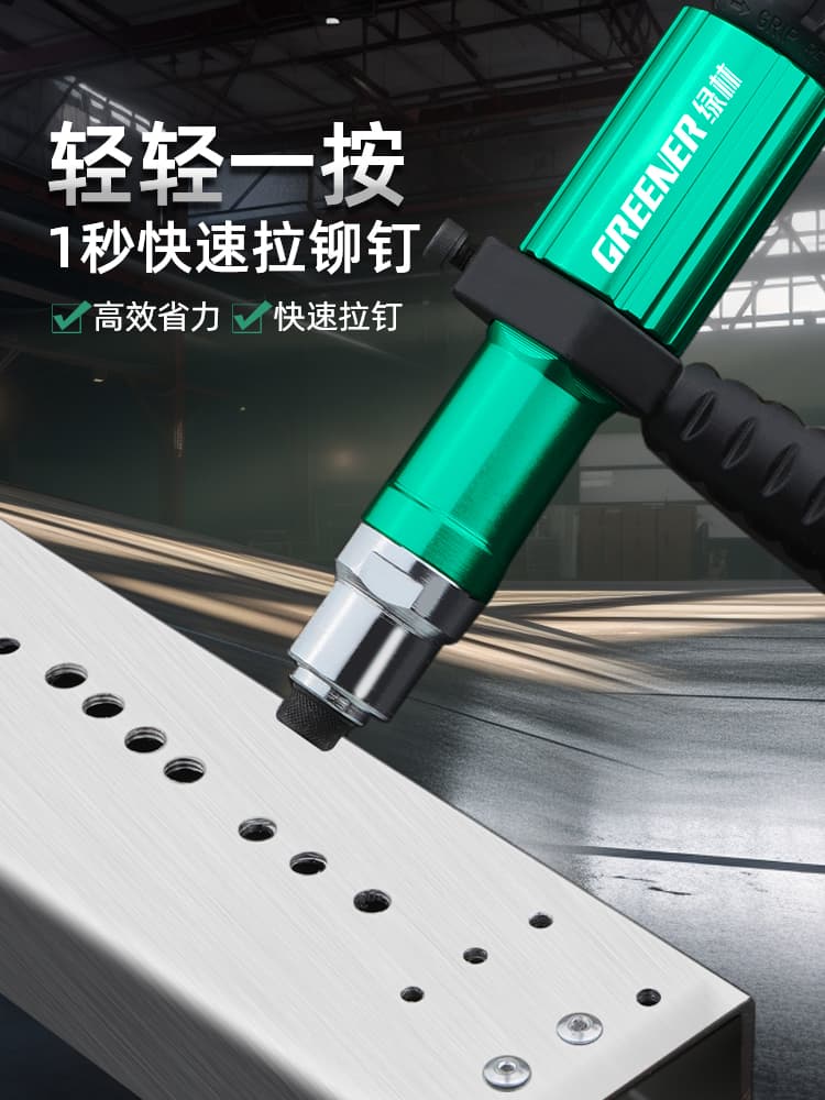 Green Forest Electric Riveting Gun Rivet Gun Press Riveting Machine Automatic Converter Head Blind Rivet Ram Gun Miracle Pull Rivet Gun