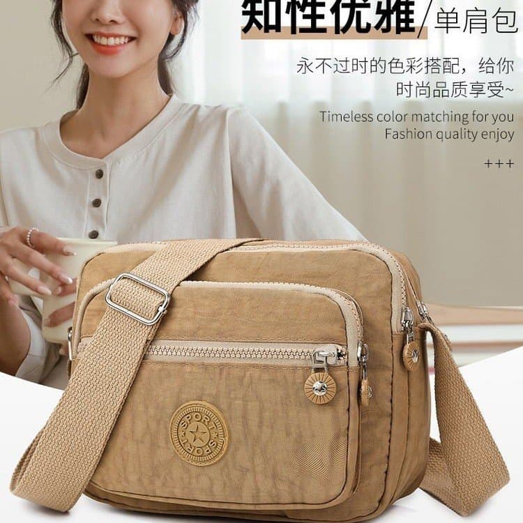 New Simple Oxford Cloth Canvas Shoulder Bag Mother Bag Crossbody Bag Business Cash Bag Cashier Bag