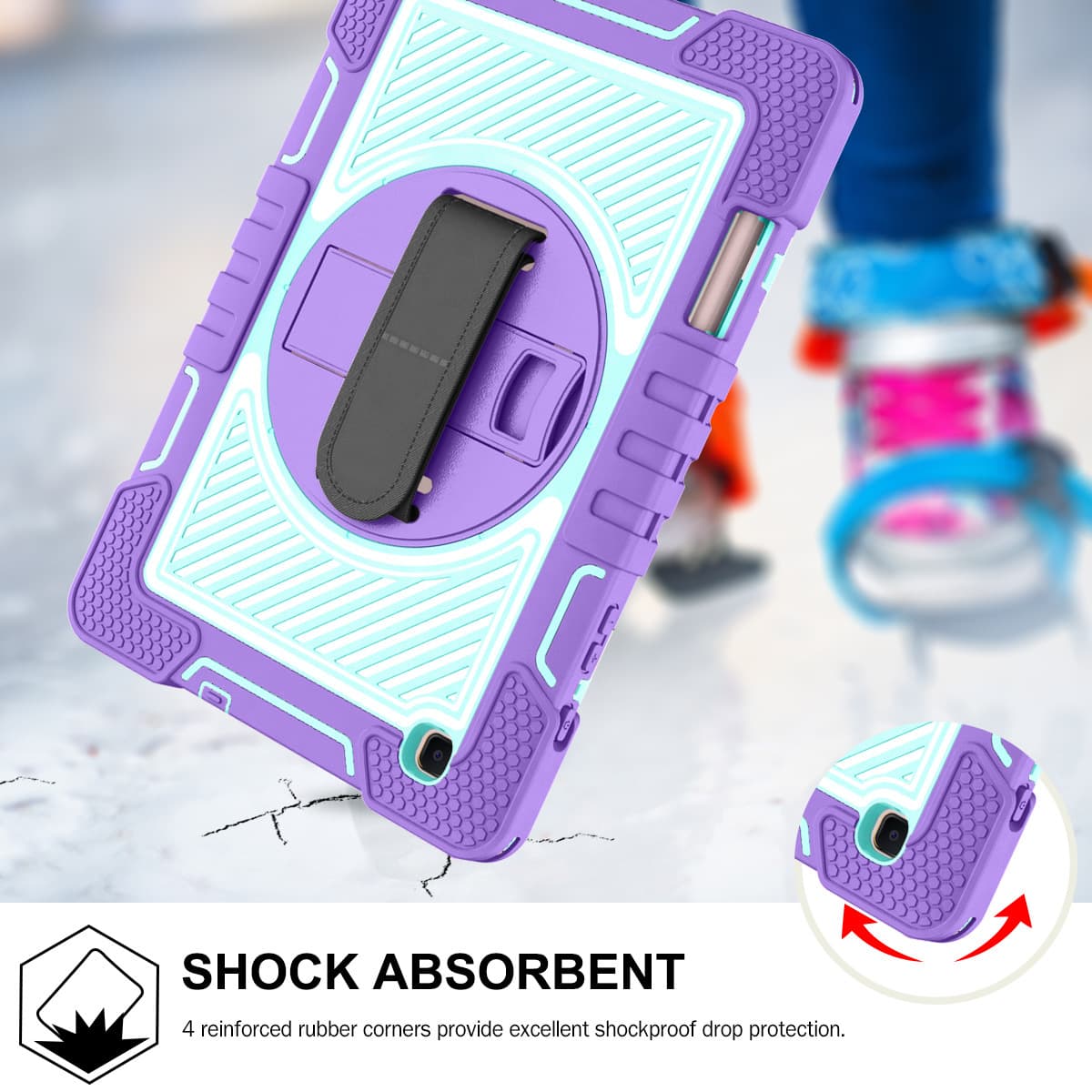 Compatible with Samsung Tab S9 FE / S9 Tablet Case S10 FE Stand 10.9 inch Protective Cover S10 Lite