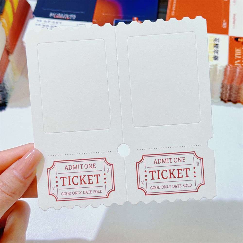 In-stock vintage ticket stubs, movie tickets, light and shadow reversal film templates for DIY film ticket stubs.
