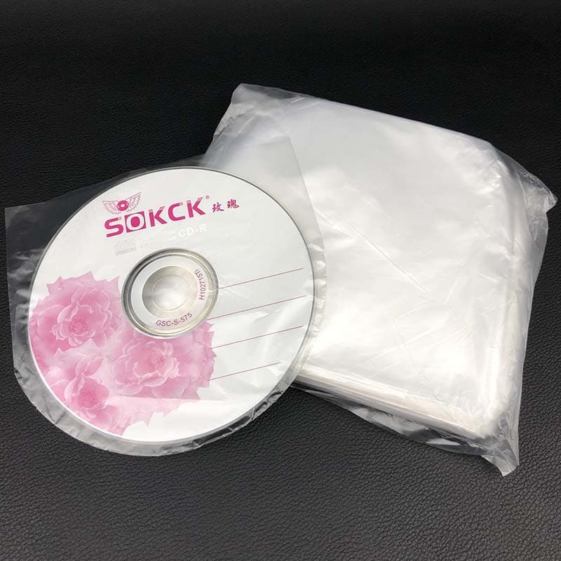 CD/DVD Inner Sleeve Bags, Disc Protective Film Pouches (Approximately 500 Semi-circular Bags)