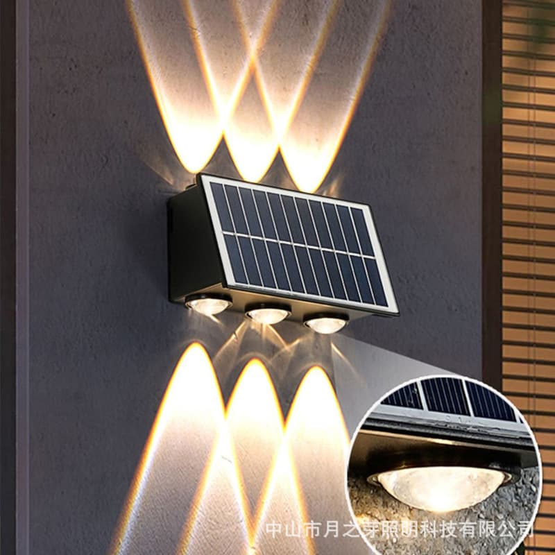 Outdoor hot style solar wall washer garden villa courtyard light ambient light wall light up and down light led light