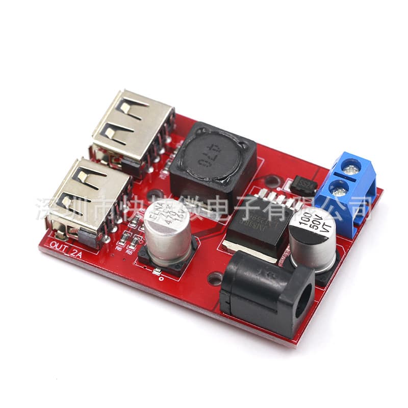 9V/12V/24V/36V to 5V Step-Down Module, DC-DC Car Charger, Solar 3A Regulated Power Supply Module