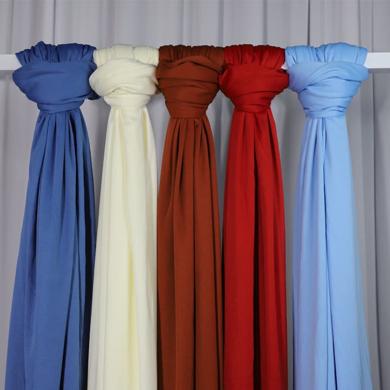 Wedding Double-Sided Stretch Fabric Milk Silk Hotel Wedding Venue Decoration Ceiling Wave Decorative Background Curtain Cloth