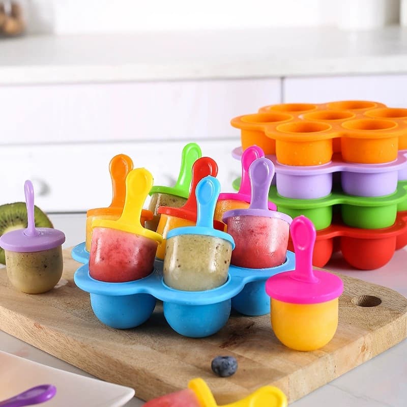 Colorful ice cream mold household model popsicle food grade DIY children's ice cream mold ice cream popsicle ice tray