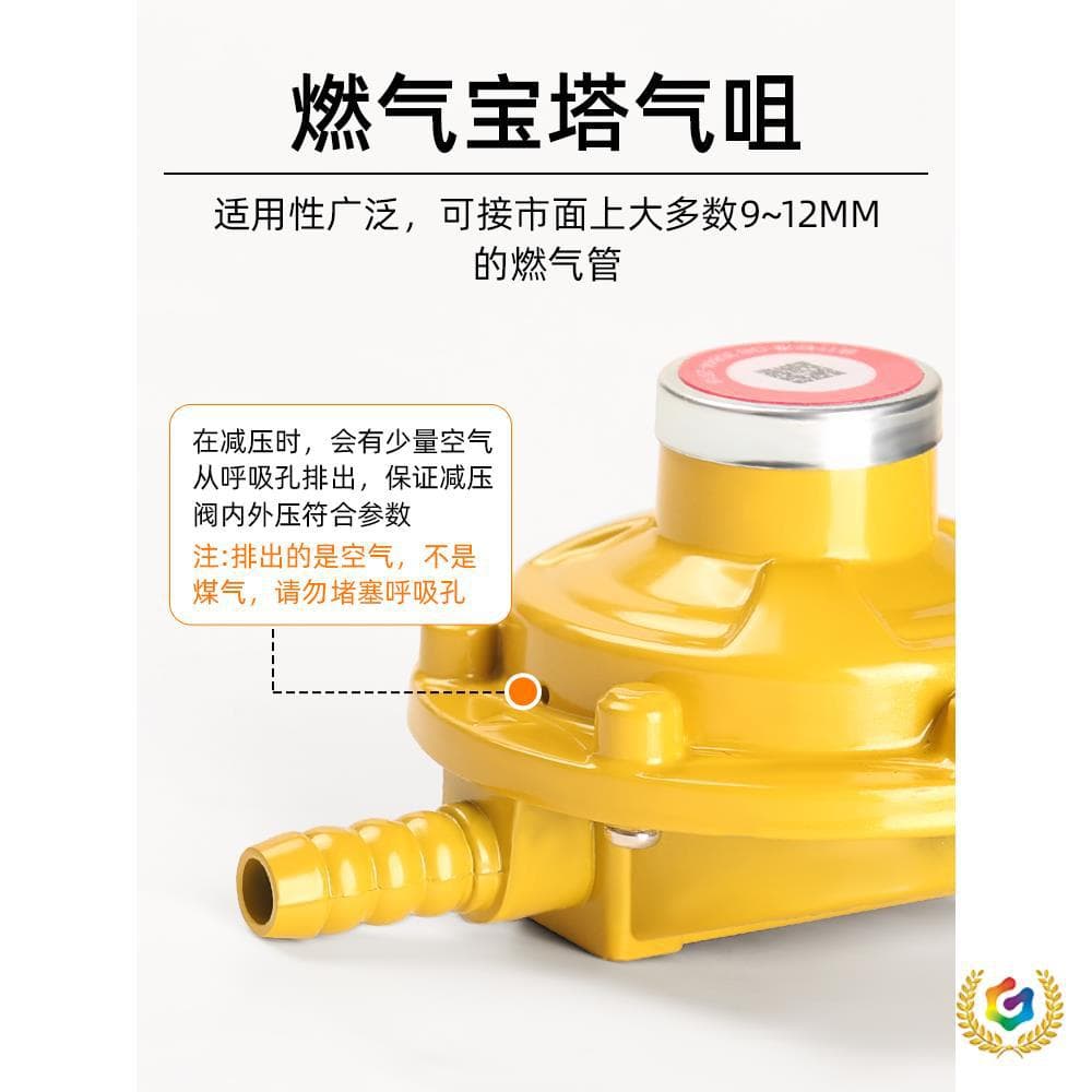 ✅ Home Use Explosion-Proof LPG Regulator Gas Cylinder Low-Pressure Valve with Gauge Gas Stove 0.6 Pressure Stabilizing