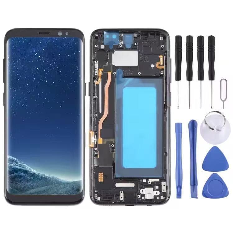 Compatible with Samsung S8 Screen Assembly Samsung Galaxy G955 LCD Display Inner and Outer Screen Assembly
