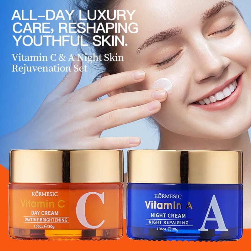 KORMESIC Vitamin C Day & Night Face Cream Series for Cross-Border Wholesale