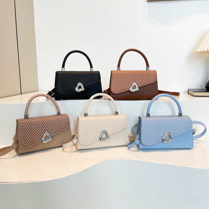 Niche design texture urban simple small square bag for women 2025 new sequined handbag trendy shoulder crossbody bag