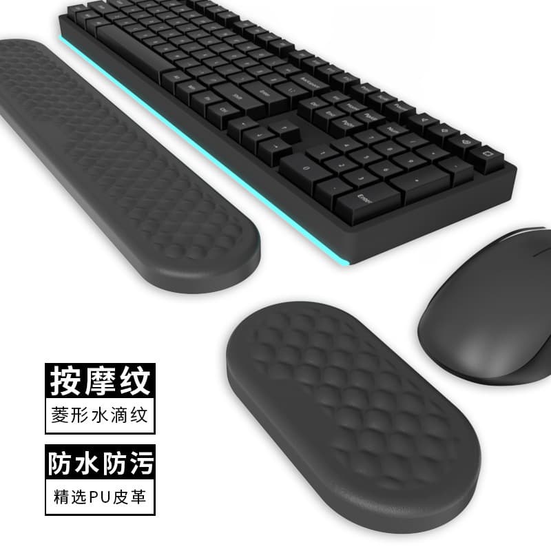 Mechanical Keyboard Wrist Rest Anti-Tendonitis Memory Foam Wrist Support Mouse Pad Wrist Pad for Women and Men