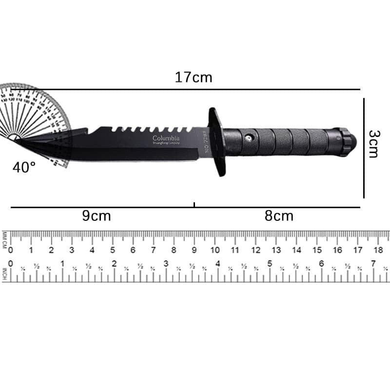 Outdoor Multi-Function Knife High Hardness Sharp Straight Knife Military-Grade Durability Household Fruit Knife Outdoor Self-Defense Knife