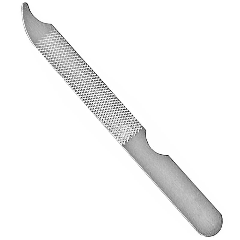 Coarse Nail File Beauty Tool Hook Head Stainless Steel Nail File 99*10mm Wide File Nail File