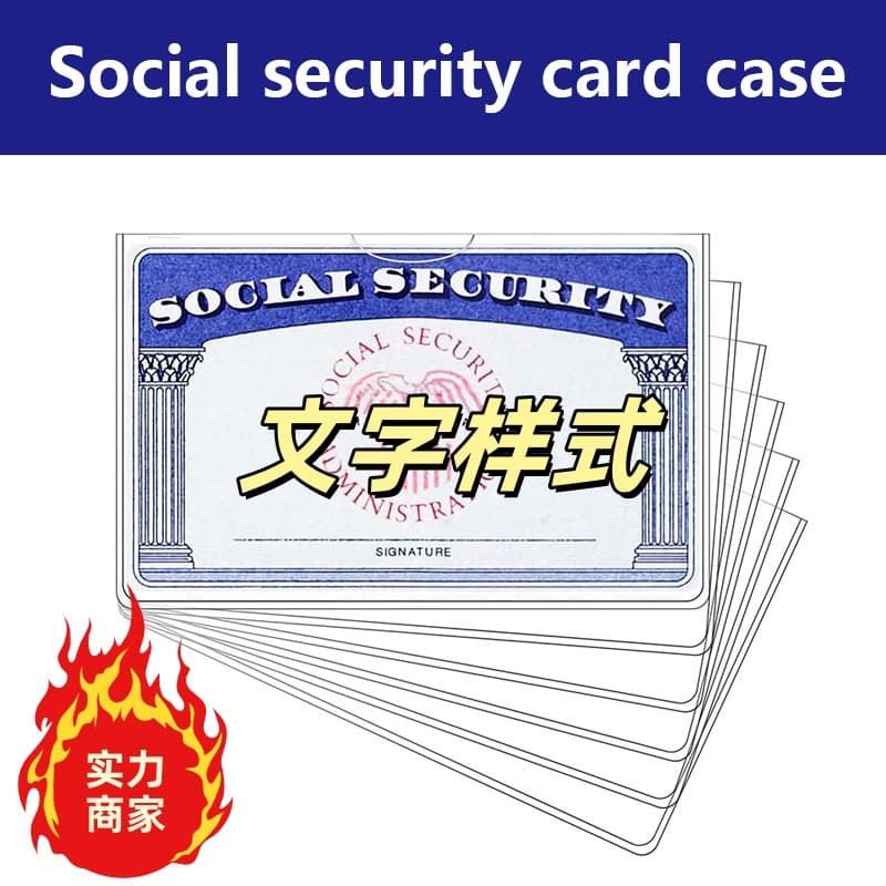 Custom PVC Clear Card Sleeves - Horizontal Business Card Holders, Social Security Card Protectors, Student Bus/Medical Card Waterproof Sleeves