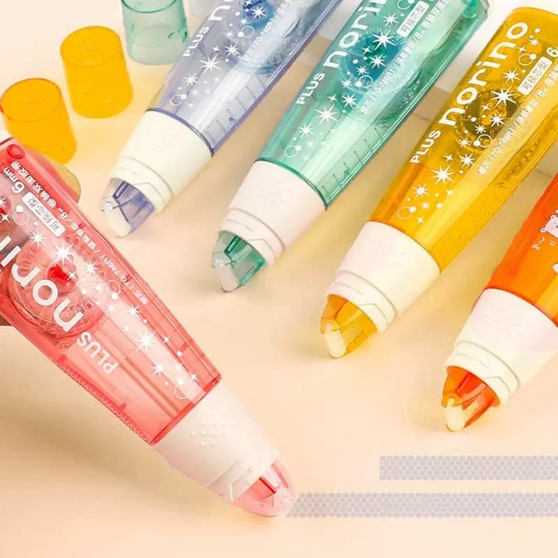 Japanese Plus TG-746 dot adhesive with replaceable refills, scrapbooking double-sided tape, girly correction tape-style dot glue