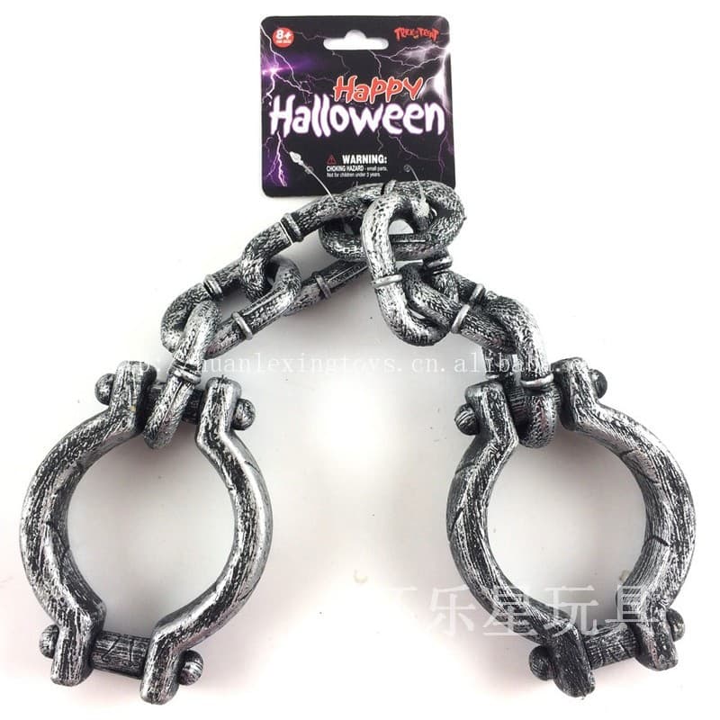Ghost Festival Weapons Bloody Iron Hook Sickle Halloween Iron Chain Handcuffs Ax Ghost Festival Skeleton Hammer Iron Ball Meteor Hammer