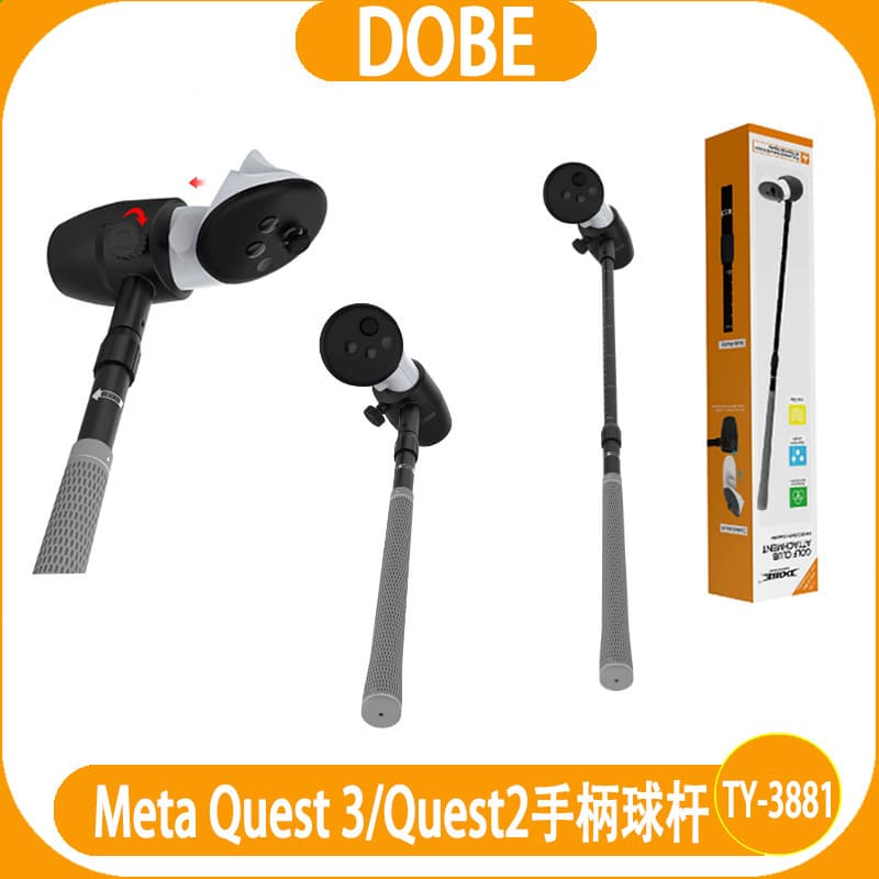 Meta Quest 3S Handle Golf Club, Universal Sports Club Grip for Quest 3/Quest 2 Handle
