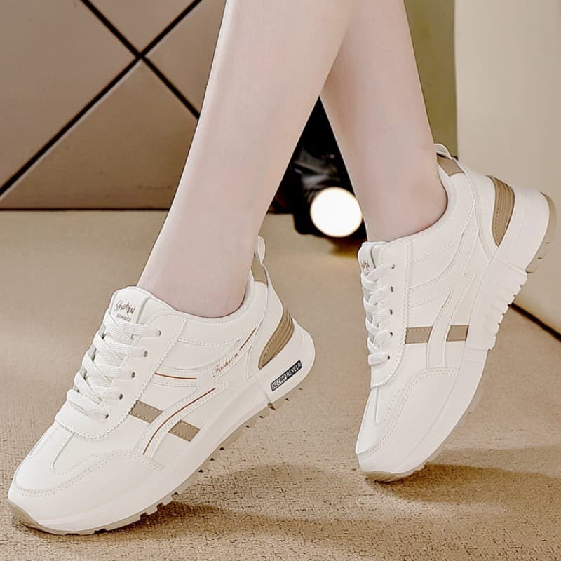 2026 Comfortable Casual Korean Style Women's Sneakers, Fashionable and Versatile Agassi Shoes, Trendy White Shoes