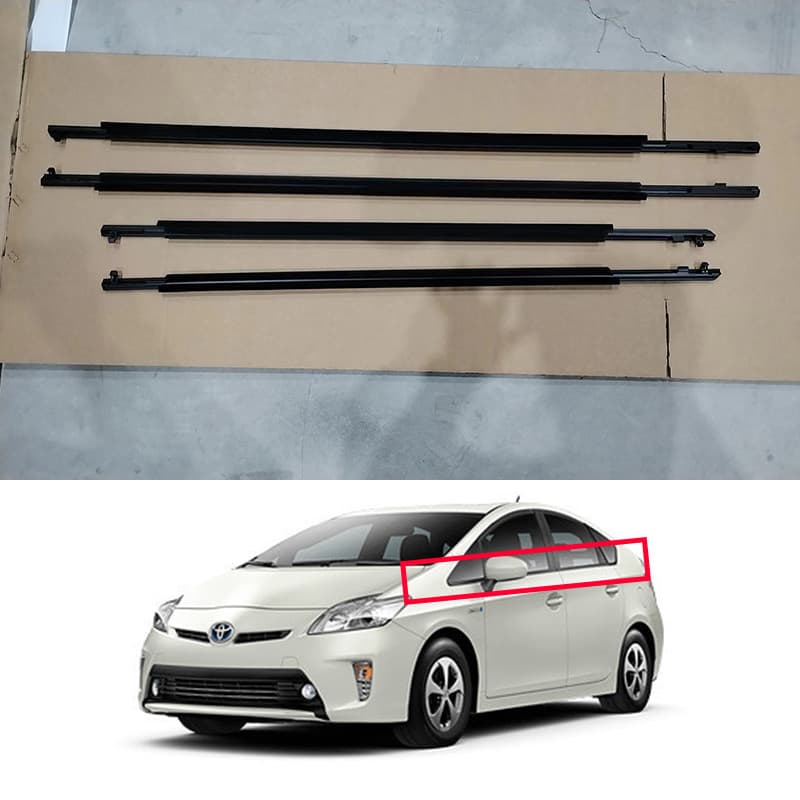 For Honda Prius 2010-2015 Window Trim Glass Outer Weatherstrip Water Deflector Sealing Strip