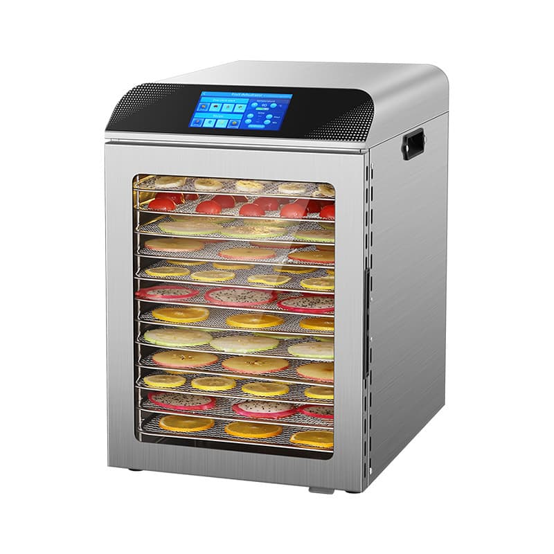 Cross-border Customized Household and Commercial Stainless Steel Food Dryer Knob Timer Food Air Dryer Dehydrator