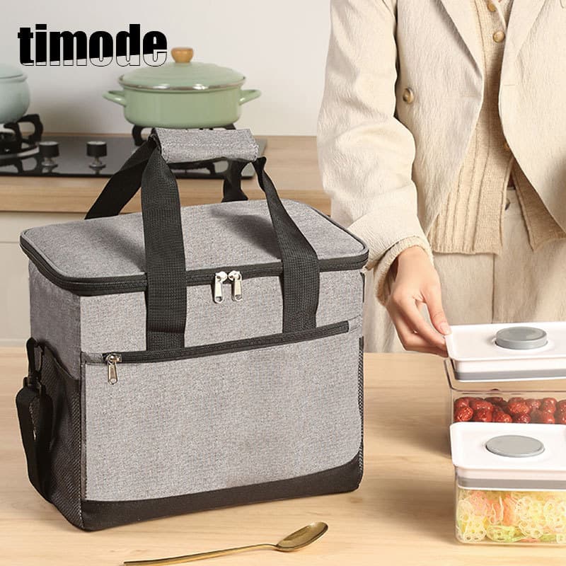 Amazon Best-selling Outdoor Picnic Bag Large Capacity Thickened PEVA Thermal Bag Car Organizer Bag Travel Lunch Bag
