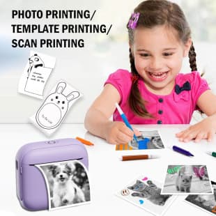 Cross-border Hot-Selling HD Bluetooth Thermal Printer Portable Home Mini Pocket Inkless Label Printer