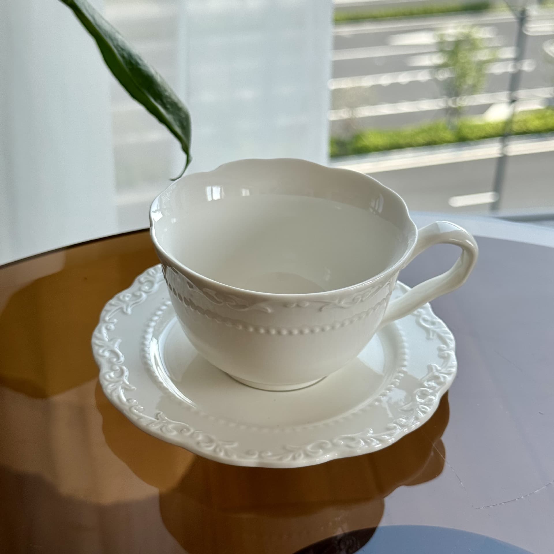 European Cup and Saucer Set Coffee Cup English Afternoon Tea Cup French Lady Latte Cup Ceramic Cup and Saucer Simple