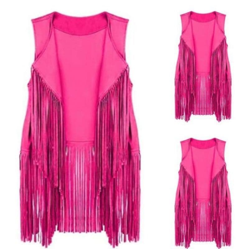 2026 New Amazon AliExpress Vest Women's Top Fringe Vest Sleeveless Cardigan Drop Shipping