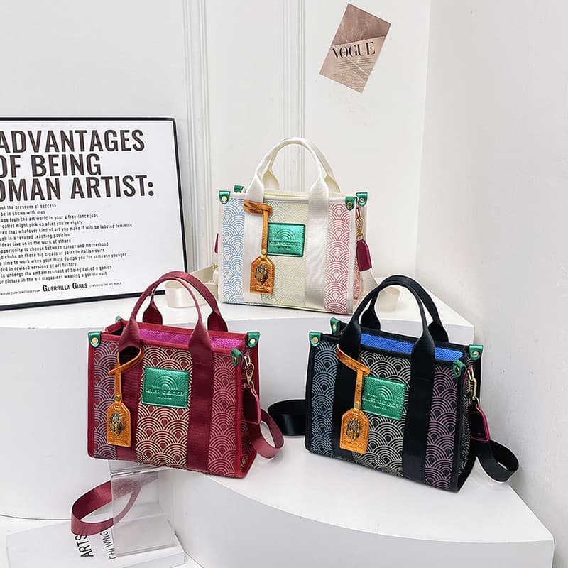 Trendy Textured Tote Bag, Fashionable Casual Handbag, Cross-Border New Large Capacity Women's Bag