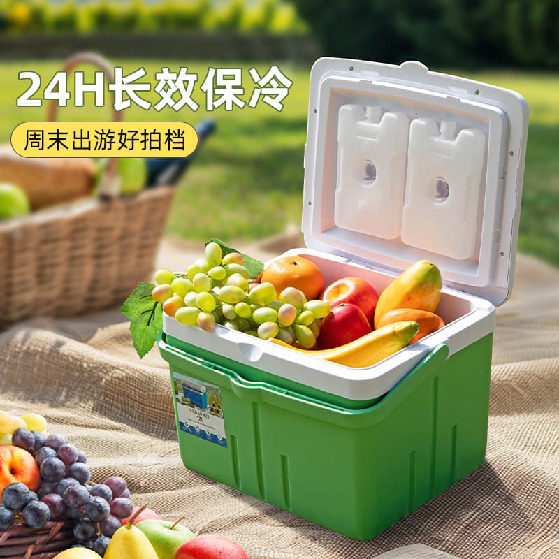 Outdoor Portable Insulated Cooler Box for Commercial Use, Ice Box, Cold Storage, Car Camping Cooler Bag, Fishing Fresh-Keeping Box
