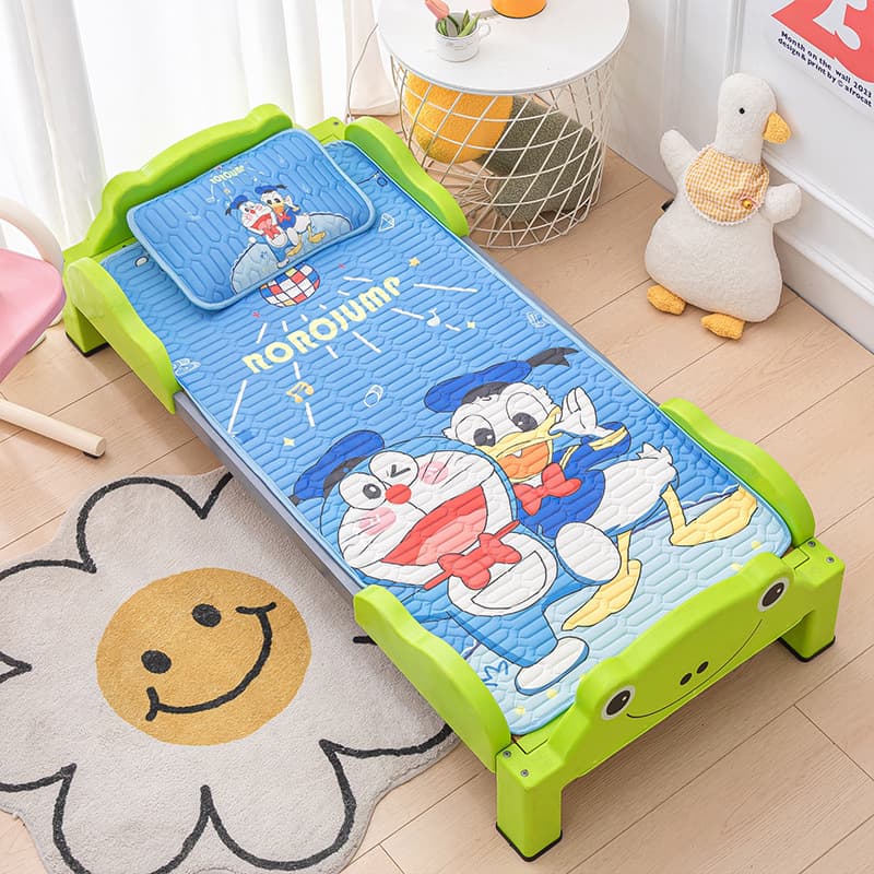Kindergarten Children Latex Non-Slip Cooling Mat with Pillow Mattress Cartoon Cool-Feel Soft Mat Baby Nap Mat Wholesale