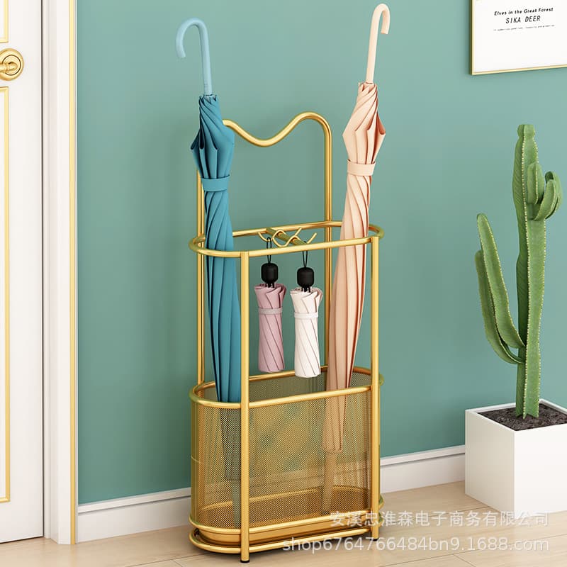 Umbrella Storage Rack for Home/Hotel Lobby/Commercial Use, Doorway Hanging Umbrella Organizer Bucket