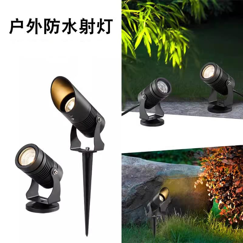 LED tree spotlight, waterproof outdoor garden lawn light, tree illumination light, colorful landscape lighting, villa courtyard light.