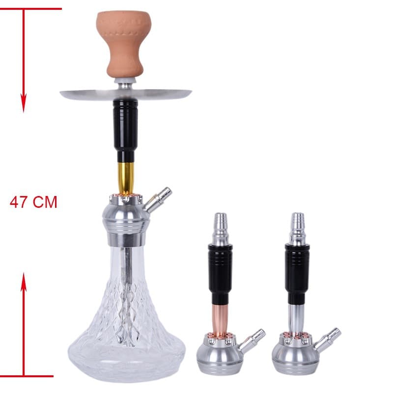 Bullet Hookah Factory Small Single-Tube Silicone Tube with Bowl Hookah Set Hookah Shisha