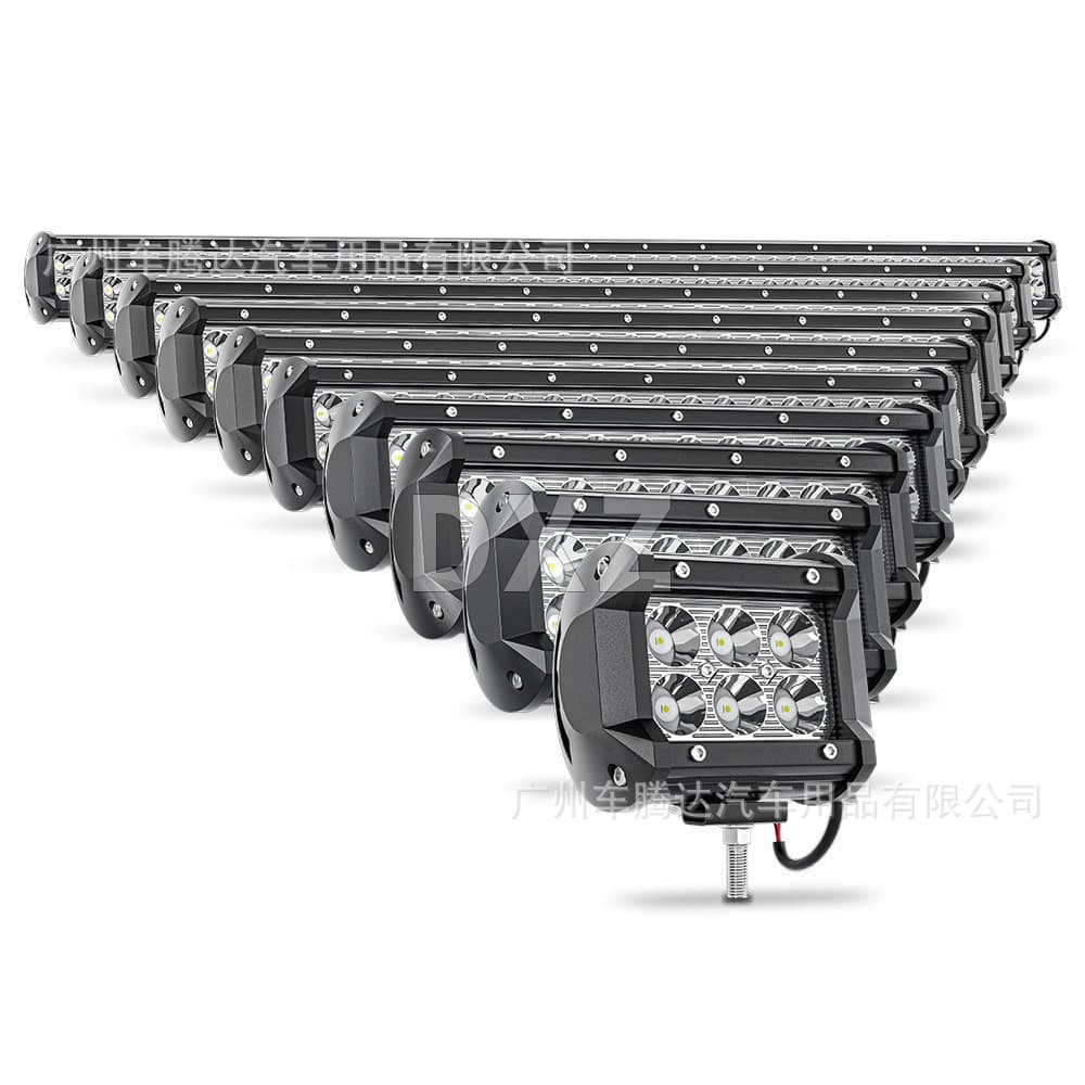 Car LED Light Bar LED Work Light Spotlight Triple Row Long Strip Off-Road Driving Light Fog Light