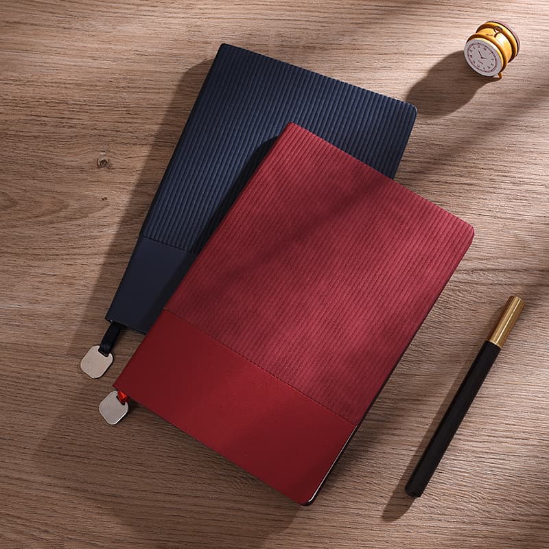 Notebook business creative diary hardcover soft leather work record stationery wholesale notepad gift box