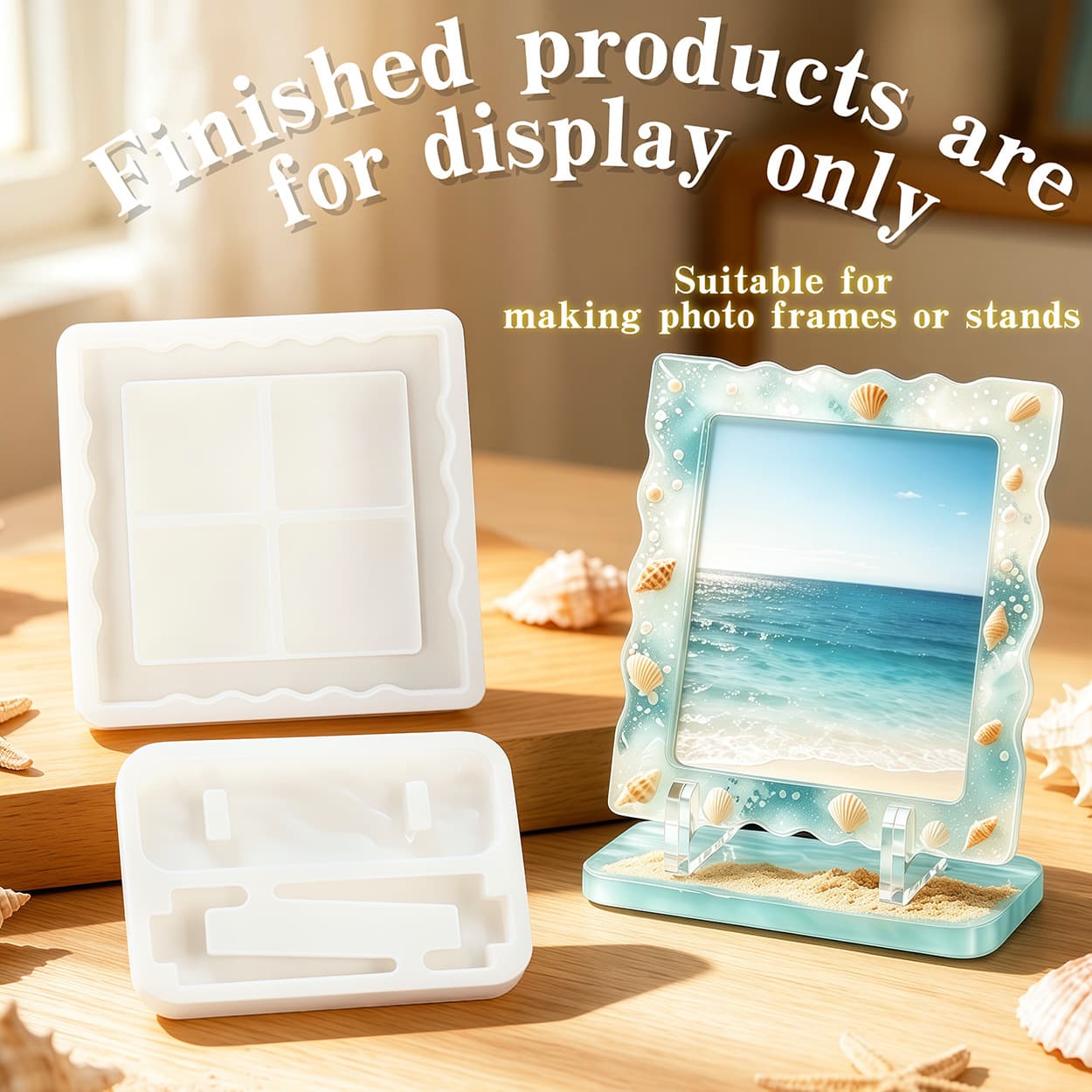 Square bracket photo frame silicone mold