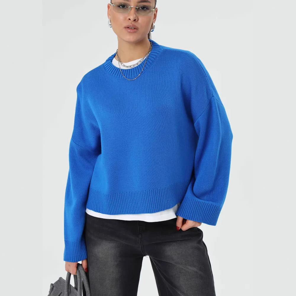 Knitted Sweater Autumn/Winter Women's Knitwear Loose Soft Top Coat