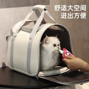 Pet Carrier Bag Portable Travel Cat Carrier Handbag Shoulder Crossbody Dog Carrier Travel Pet Supplies White Bag Wholesale