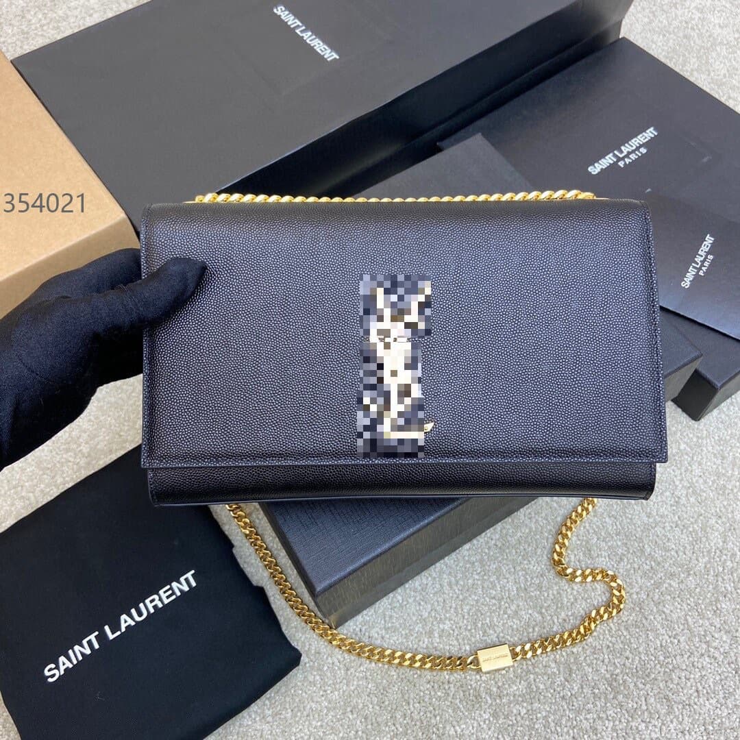 (Guangzhou cross-border original leather) Yang Shulin original leather small square shoulder crossbody women's bag ball chain envelope bag