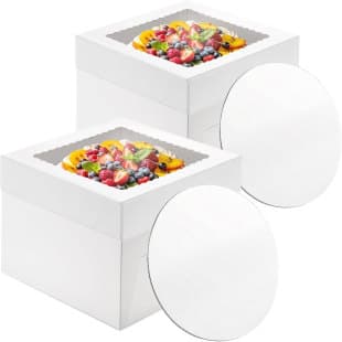 8-Inch 10-Inch 12-Inch Window Cake Box, Transparent Birthday Cake Takeout, Bakery-Specific Egg Tart Takeout Box