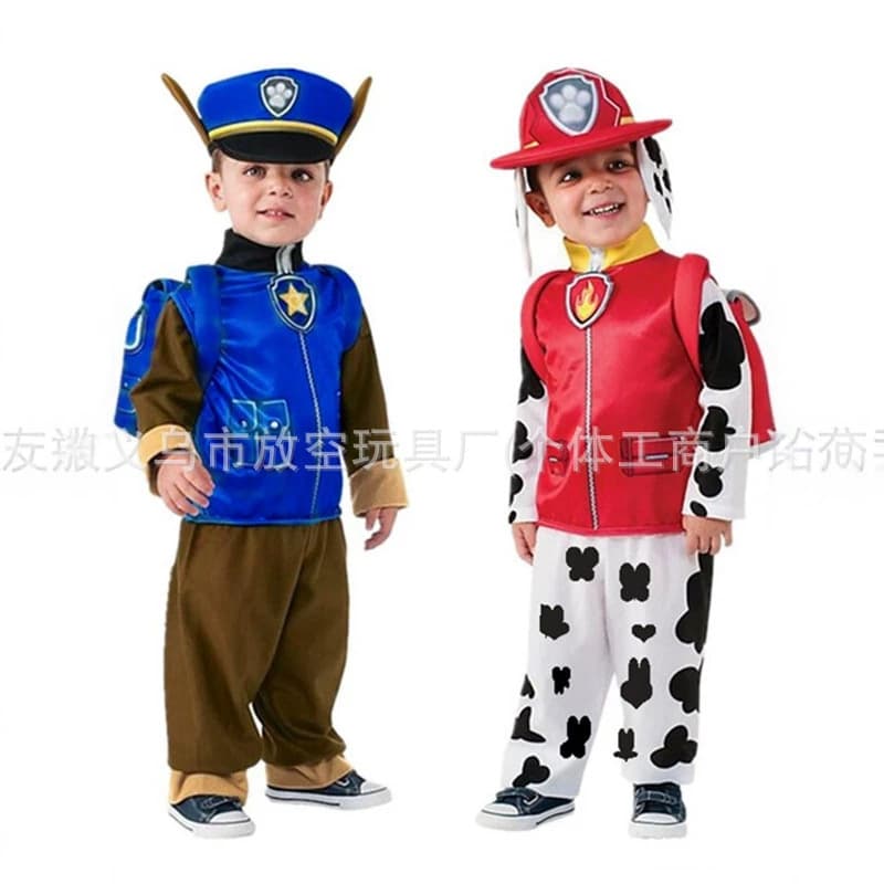 Cross-border Halloween COS costume Paw Patrol COS clothes children's cartoon kindergarten kids party performance costume
