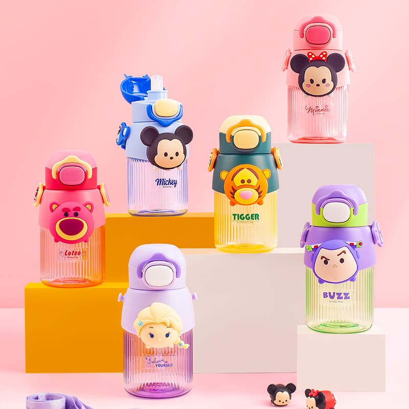 Disney children's food-grade material special sippy cup for primary school students to go to school, called cup, drop-resistant portable plastic cup